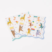 Servetten Animal Parade Large Napkins - set van 16 - Servetten Meri Meri - In den Olifant