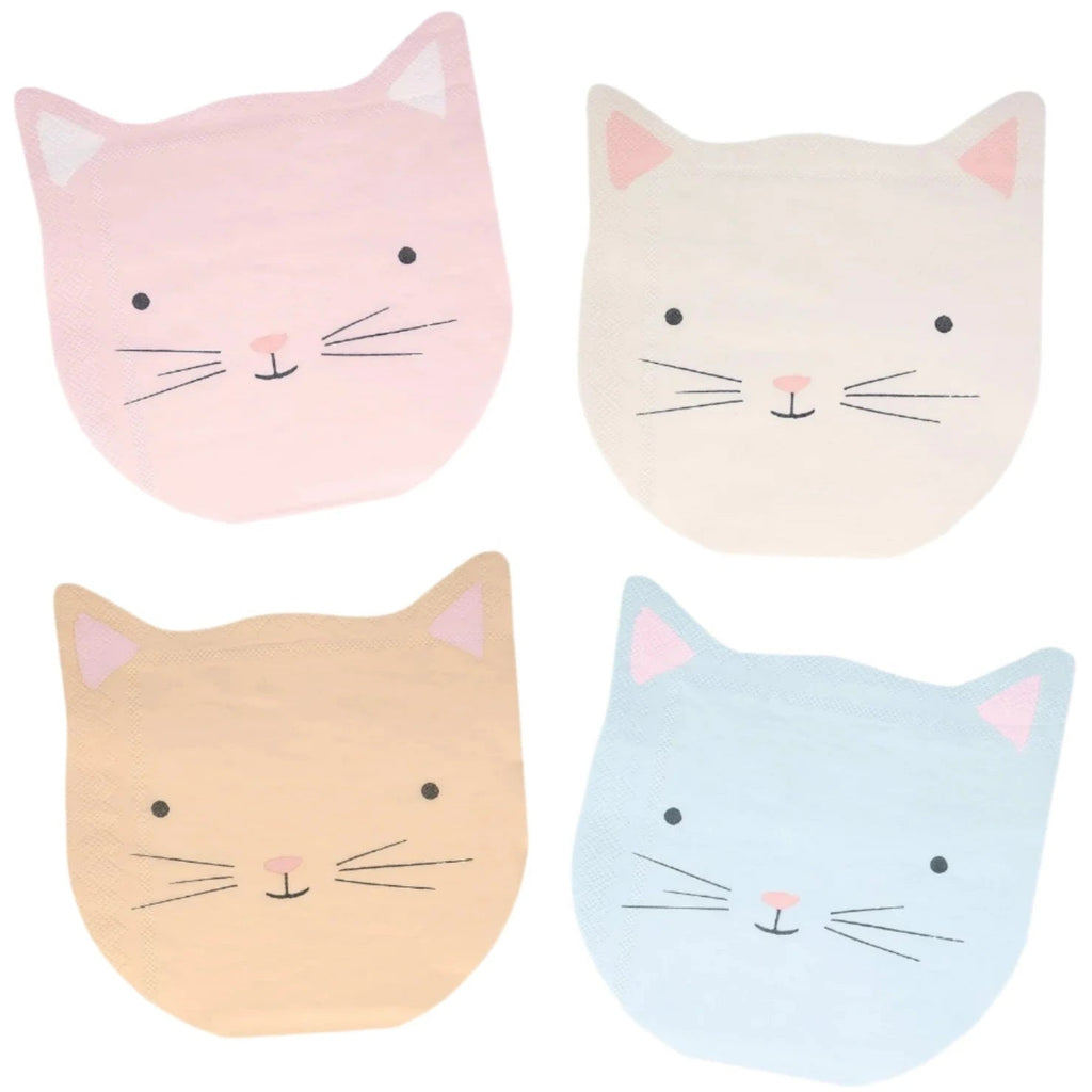 Servetten Cat Napkins - set van 16 - Servetten Meri Meri - In den Olifant