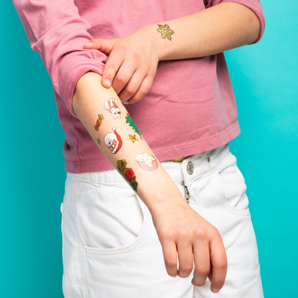 Set kerstige tattoos - Ho ho ho - Kinderschmink en tattoos Omy - In den Olifant