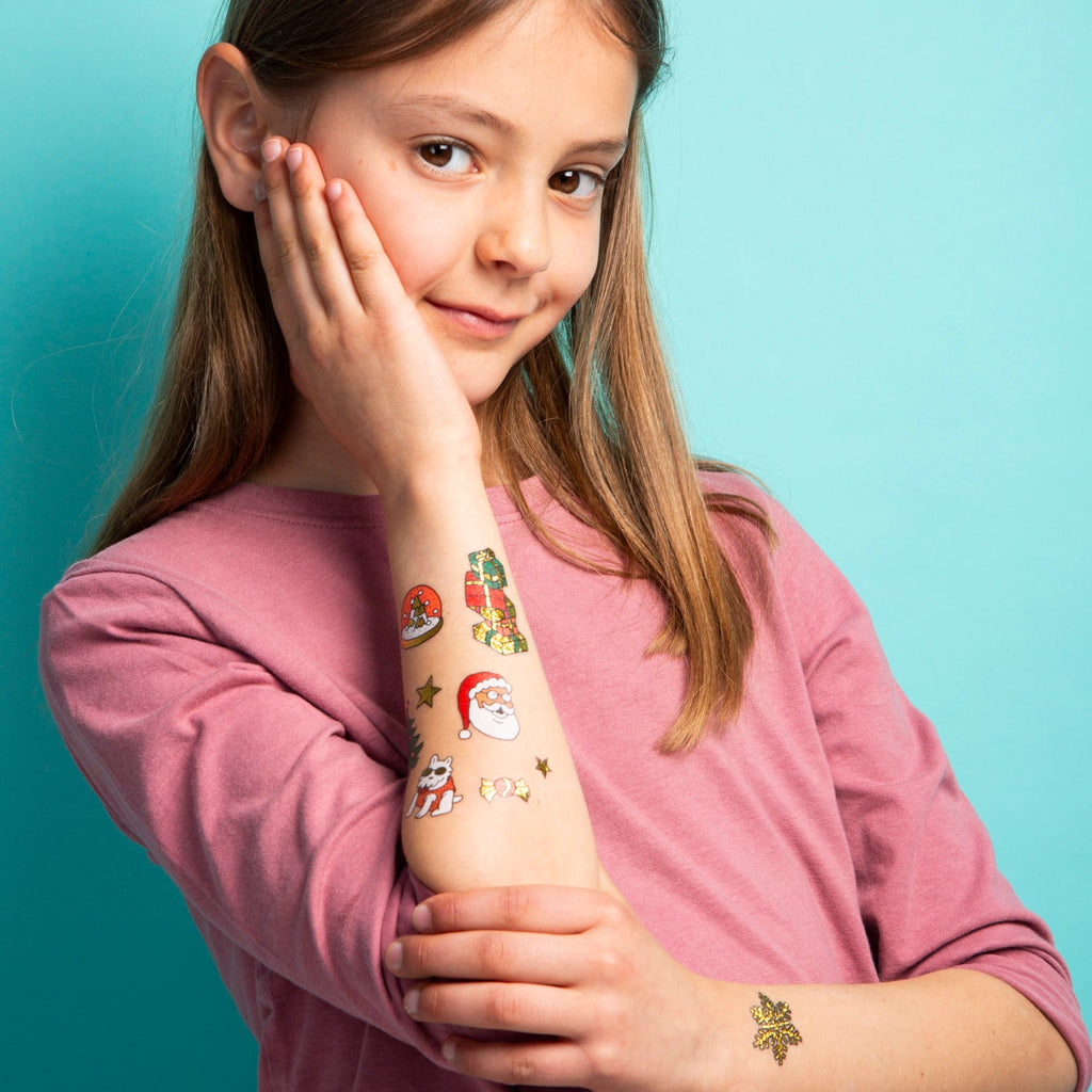 Set kerstige tattoos - Ho ho ho - Kinderschmink en tattoos Omy - In den Olifant