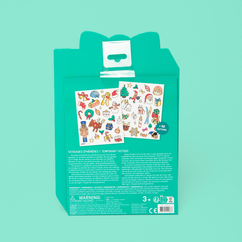 Set kerstige tattoos - Ho ho ho - Kinderschmink en tattoos Omy - In den Olifant