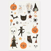 Set Kleeftatoeages - It'S Halloween! Temporary Tattoos - Kinderschmink en tattoos Meri Meri - In den Olifant