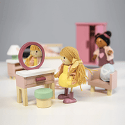 Set Poppenhuismeubels - Slaapkamer - Poppenhuismeubels en accessoires Tender Leaf Toys - In den Olifant