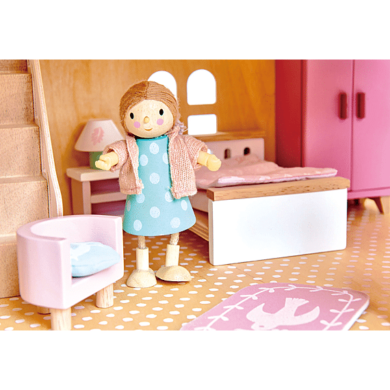 Set Poppenhuismeubels - Slaapkamer - Poppenhuismeubels en accessoires Tender Leaf Toys - In den Olifant