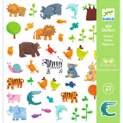 Set van 160 stickers - Dieren - Stickers en stickersets Djeco - In den Olifant