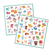 Set van 160 stickers - Dierenvriendjes - Stickers en stickersets Djeco - In den Olifant