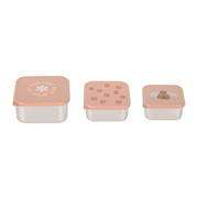 Set van 3 snackdozen Pattern Party Rose - Lunchboxen en snackdoosjes Lässig - In den Olifant