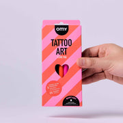 Set van 3 tattoo pennen - Tattoo Art I Love You - Kinderschmink en tattoos Omy - In den Olifant