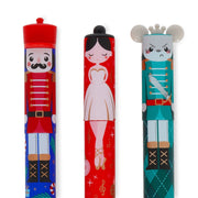 Set van 3 uitwisbare pennen Erasable Gel Pens - Nutcracker + Ballerina + Mouse - Schrijfwaren Legami - In den Olifant