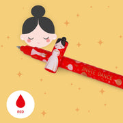 Set van 3 uitwisbare pennen Erasable Gel Pens - Nutcracker + Ballerina + Mouse - Schrijfwaren Legami - In den Olifant