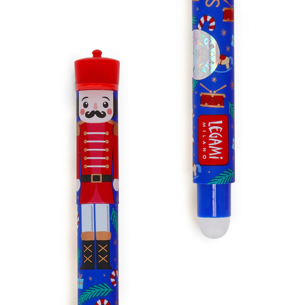 Set van 3 uitwisbare pennen Erasable Gel Pens - Nutcracker + Ballerina + Mouse - Schrijfwaren Legami - In den Olifant