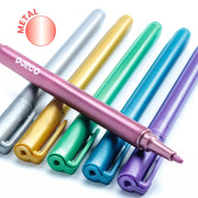 Set van 6 metallic markers - Kleuren en tekenen Djeco - In den Olifant