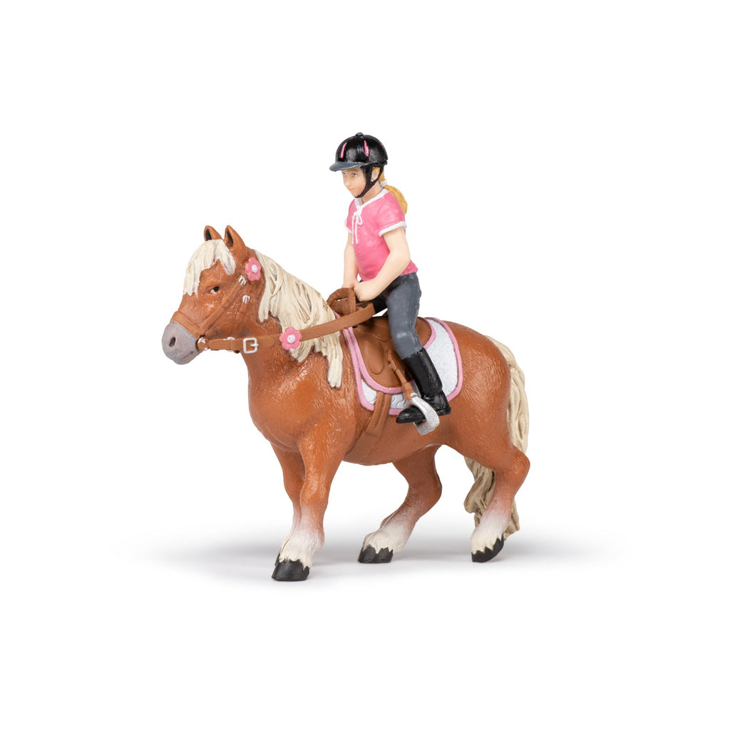 Shetland pony met zadel - Speelfiguren Papo - In den Olifant