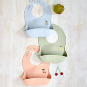 Silicone Bib Happy Fruits Cherry - Slabben Lässig - In den Olifant