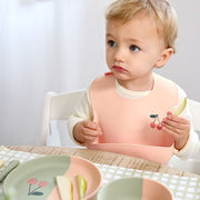 Silicone Bib Happy Fruits Cherry - Slabben Lässig - In den Olifant