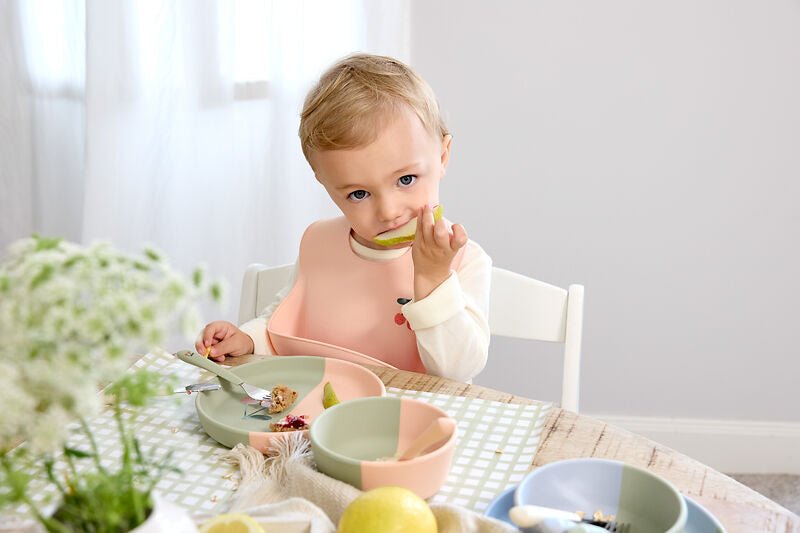 Silicone Bib Happy Fruits Cherry - Slabben Lässig - In den Olifant