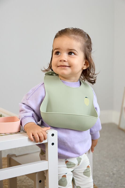 Silicone Bib Happy Fruits Lemon - Slabben Lässig - In den Olifant