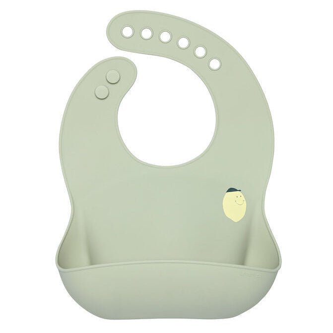 Silicone Bib Happy Fruits Lemon - Slabben Lässig - In den Olifant