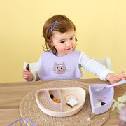 Silicone Bib Tiny Team Cat - Slabben Lässig - In den Olifant