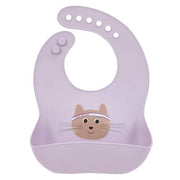 Silicone Bib Tiny Team Cat - Slabben Lässig - In den Olifant