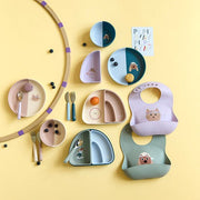 Silicone Bib Tiny Team Dog - Slabben Lässig - In den Olifant