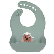 Silicone Bib Tiny Team Dog - Slabben Lässig - In den Olifant