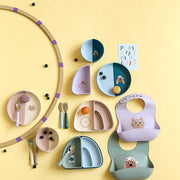 Silicone Bib Tiny Team Dog - Slabben Lässig - In den Olifant