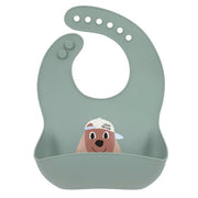 Silicone Bib Tiny Team Dog - Slabben Lässig - In den Olifant