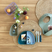 Silicone Bib Tiny Team Dog - Slabben Lässig - In den Olifant