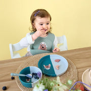 Silicone Bib Tiny Team Dog - Slabben Lässig - In den Olifant