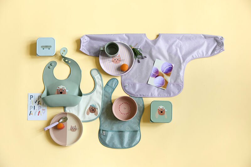 Silicone Bib Tiny Team Dog - Slabben Lässig - In den Olifant