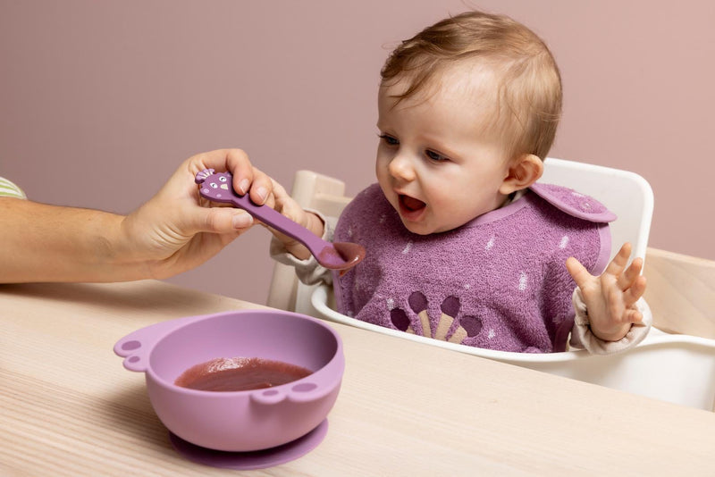 Silicone bowl with suction - Mrs. Peacock - Aan tafel Trixie - In den Olifant