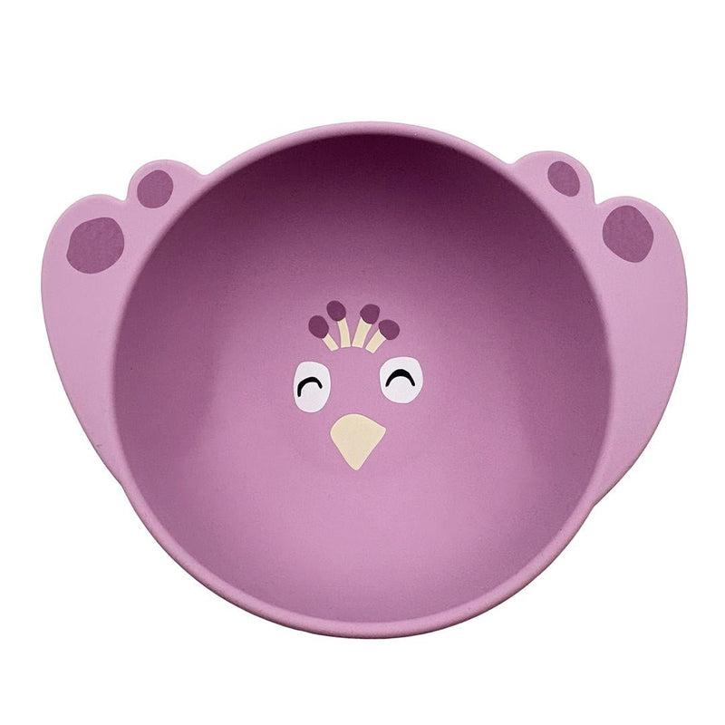 Silicone bowl with suction - Mrs. Peacock - Aan tafel Trixie - In den Olifant