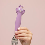 Silicone kinderbestek Mrs. Peacock - set van 3 - Aan tafel Trixie - In den Olifant