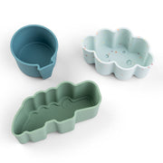 Silicone shapes 3 pcs Happy clouds Blue - Onaf Done by Deer - In den Olifant