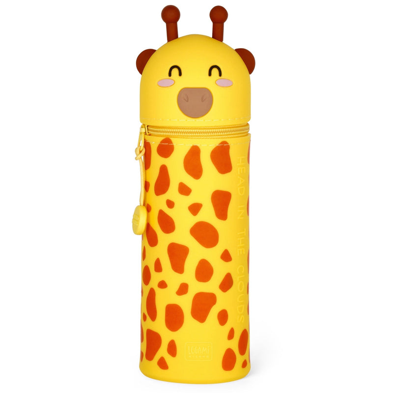 Siliconen 2 - in - 1 Kawaii Pennenzak - Giraffe - Pennenzakken Legami - In den Olifant