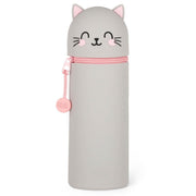 Siliconen 2 - in - 1 Kawaii Pennenzak - Kitty - Pennenzakken Legami - In den Olifant