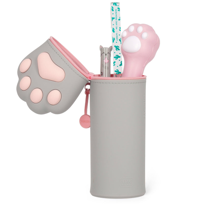 Siliconen 2 - in - 1 Kawaii Pennenzak - Kitty Paw - Pennenzakken Legami - In den Olifant