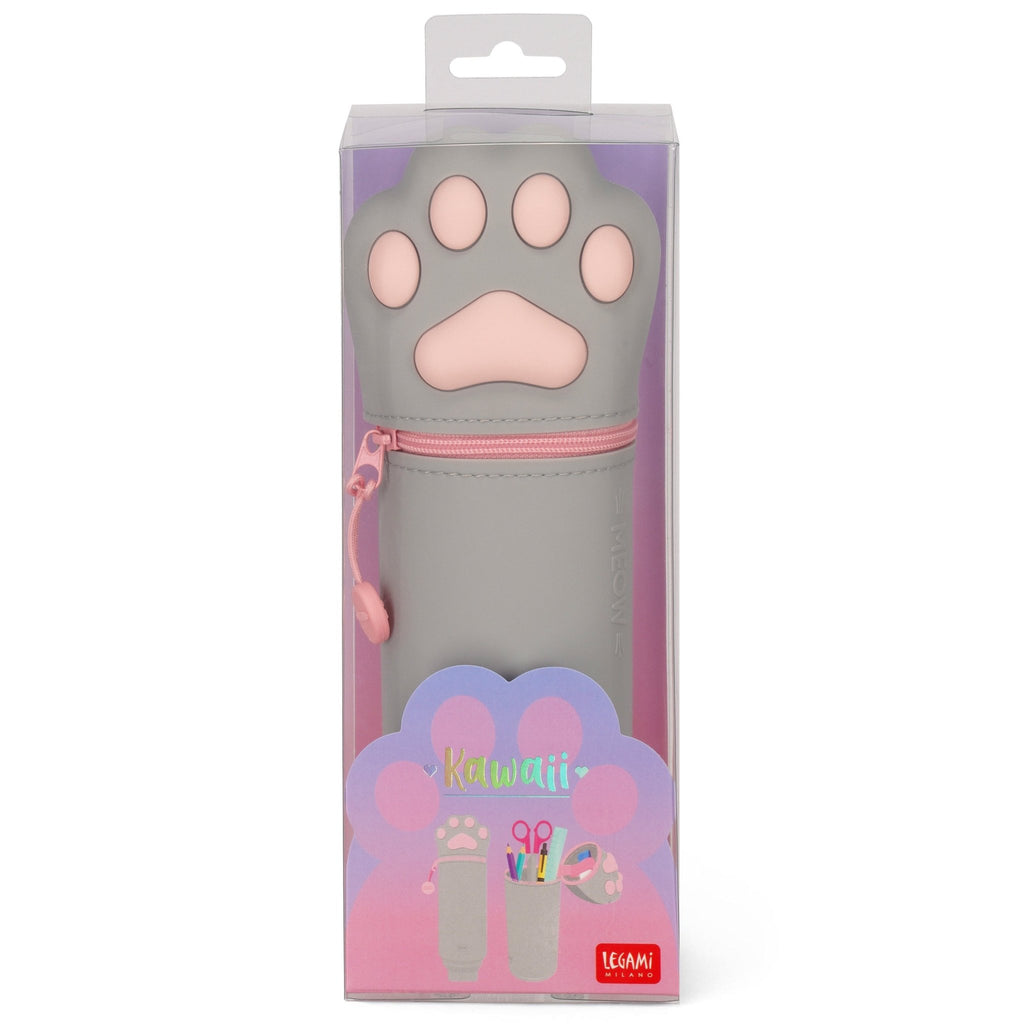 Siliconen 2 - in - 1 Kawaii Pennenzak - Kitty Paw - Pennenzakken Legami - In den Olifant