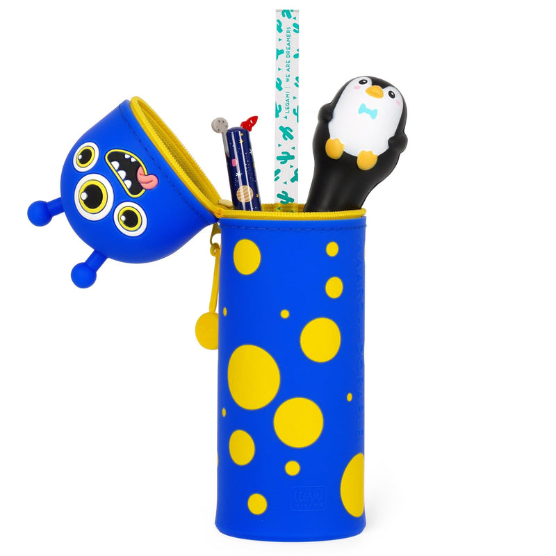 Siliconen 2 - in - 1 Kawaii Pennenzak - Monster - Pennenzakken Legami - In den Olifant