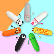 Siliconen 2 - in - 1 Kawaii Pennenzak - Panda - Pennenzakken Legami - In den Olifant