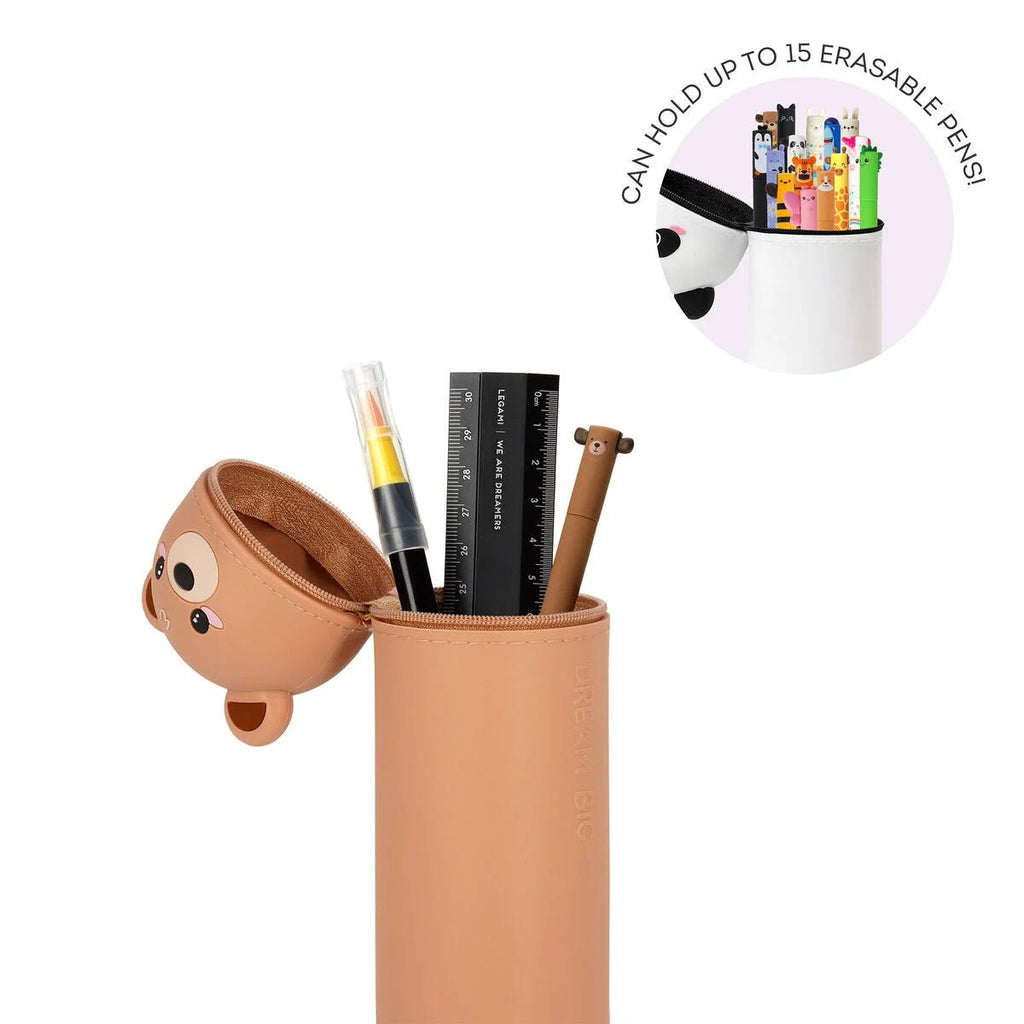 Siliconen 2 - in - 1 Kawaii Pennenzak - Teddy Bear - Pennenzakken Legami - In den Olifant