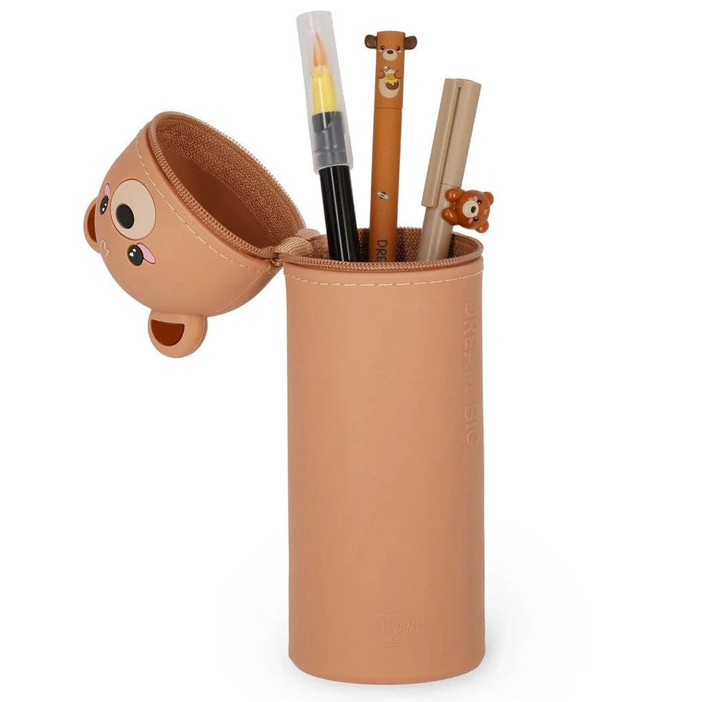 Siliconen 2 - in - 1 Kawaii Pennenzak - Teddy Bear - Pennenzakken Legami - In den Olifant