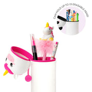 Siliconen 2 - in - 1 Kawaii Pennenzak - Unicorn - Pennenzakken Legami - In den Olifant