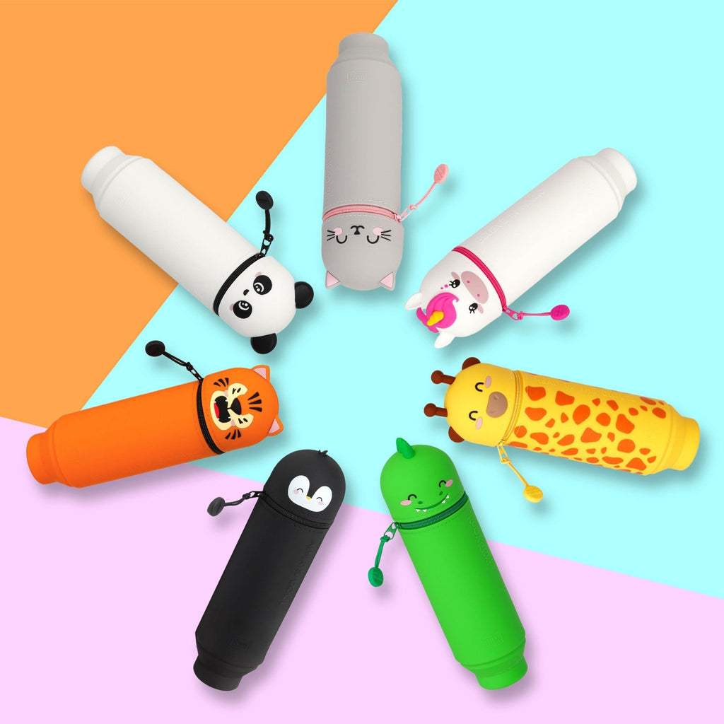 Siliconen 2 - in - 1 Kawaii Pennenzak - Unicorn - Pennenzakken Legami - In den Olifant