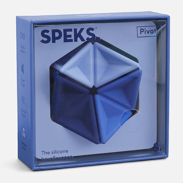 Siliconen fidget toy Pivot Navy - Sensorisch speelgoed Speks - In den Olifant