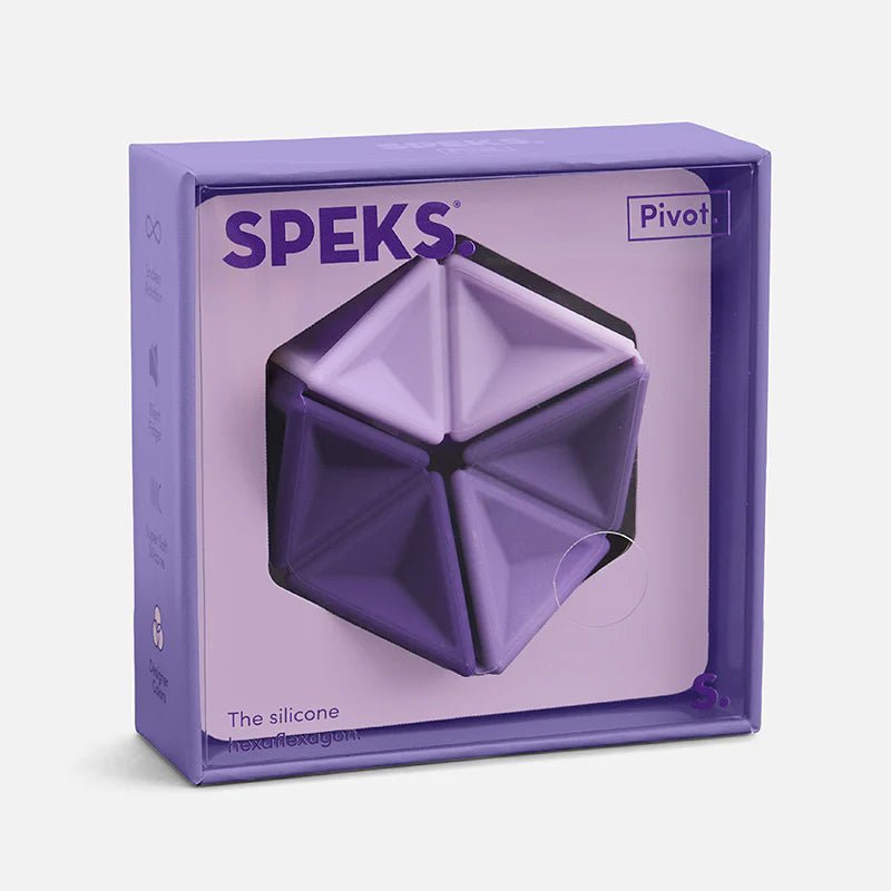 Siliconen fidget toy Pivot Violet - Sensorisch speelgoed Speks - In den Olifant