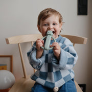 Siliconen rammelaar bijtring Robot - Bijtspeelgoed Mushie - In den Olifant