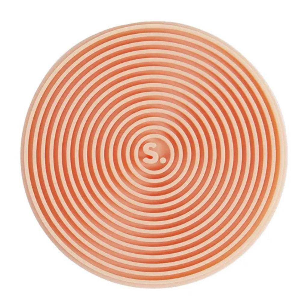 Siliconen sensorische sticker Slabs Circle Groove Orange - Sensorisch speelgoed Speks - In den Olifant