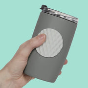Siliconen sensorische sticker Slabs Circle Mesh Grey - Sensorisch speelgoed Speks - In den Olifant